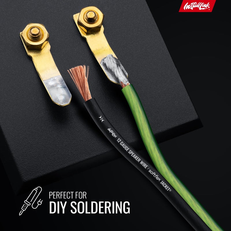 Install Link 12 AWG Gauge Speaker Wire Cable (30 Feet) Stereo, Car or Home Theater, CCA - Image 5